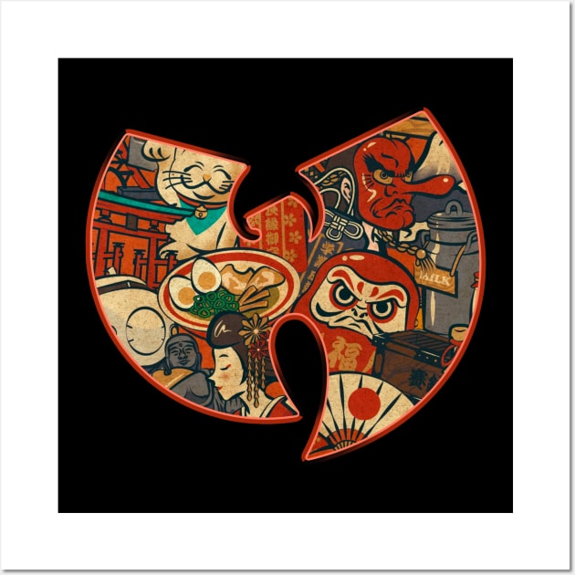 Wutang japanese design Wall Art by Zhizhi 